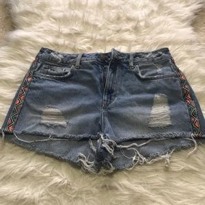 Denim shorts